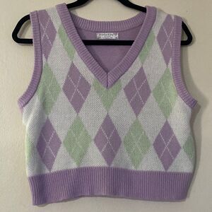 Jolie & Joy Knit Women Vest Size L